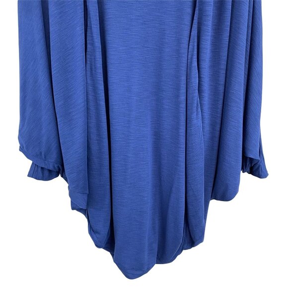 Blue Life navy blue cocoon dolman open front long sleeve jacket cardigan small - Picture 5 of 10